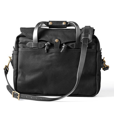 Filson Black Large Briefcase Computer Case FIL-70257-BL