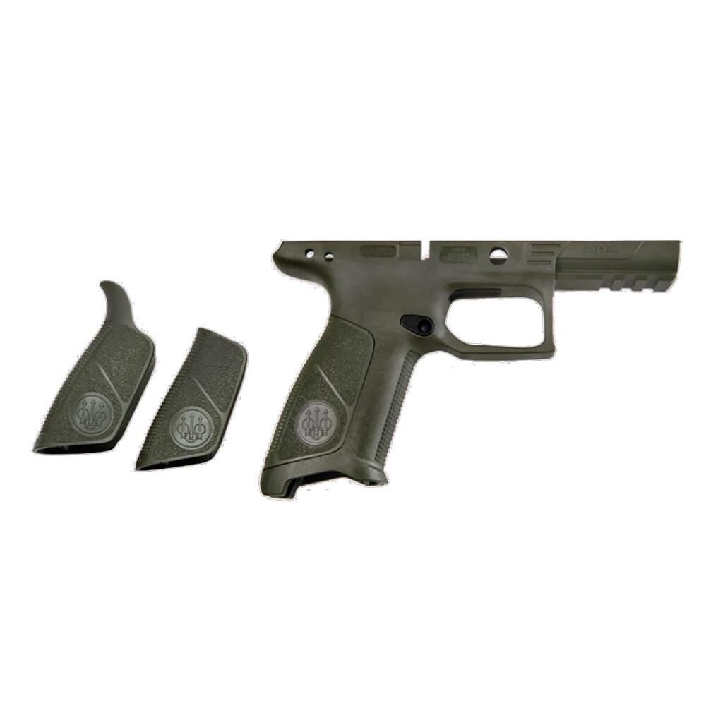 Beretta APX No Finger Grooves OD Green Grip Frame w/(2) Backstraps E02047