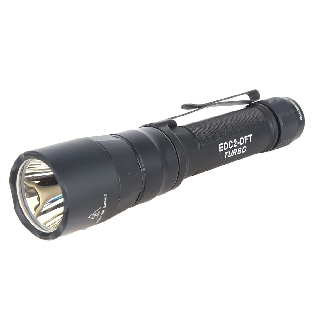 SureFire Everyday Carry 2 Dual-Fuel Turbo 700 LU Black LED Flashlight EDC2-DFT-BK