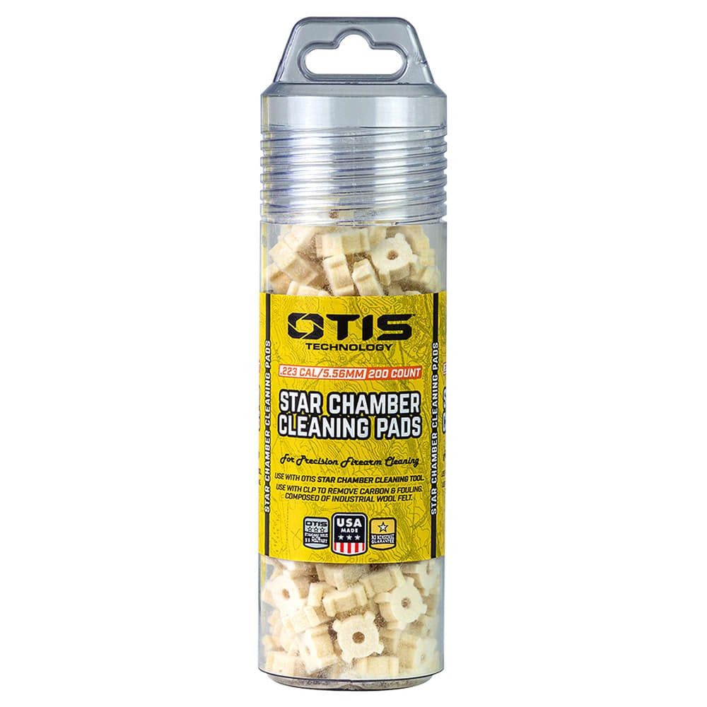 OTIS Star Chamber Cleaning Pads for 5.56mm MSR/AR, 200 Count FG-2715PD-200