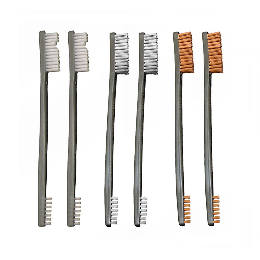 OTIS 9 Pack AP Cleaning Brushes, Nylon, Bronze, Stainless Steel FG-316-BP