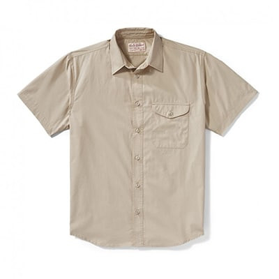 Filson Filson'S S/S Feather Cloth Shirt DesertTan S FCO-004264 FIL-10807-DesertTan-S|FIL-10807-DesertTan-S