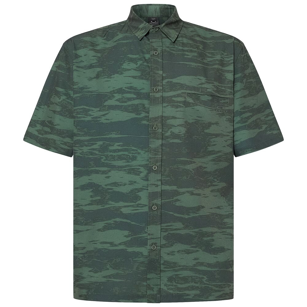 Oakley All Day RC Brush Tiger Camo Green Shirt Medium FOA404352-9RK-M