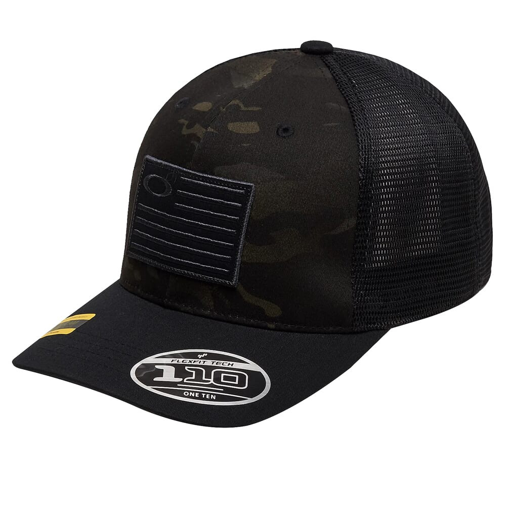 Oakley SI Flag Black MultiCam 110 Snapback Hat OSFA FOS900170-02L-U