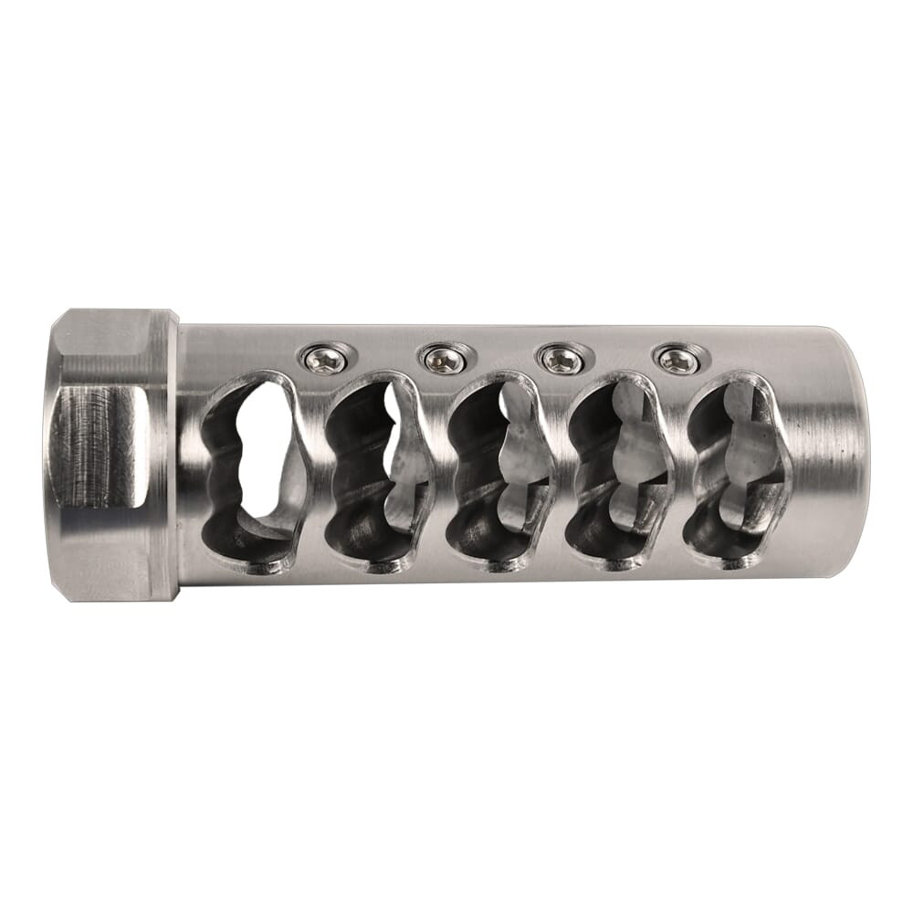 American Precision Arms Gen 4 Fat Bastard Self Timing Muzzle Brake 5/8x24 / 6mm / Stainless G4F5860S