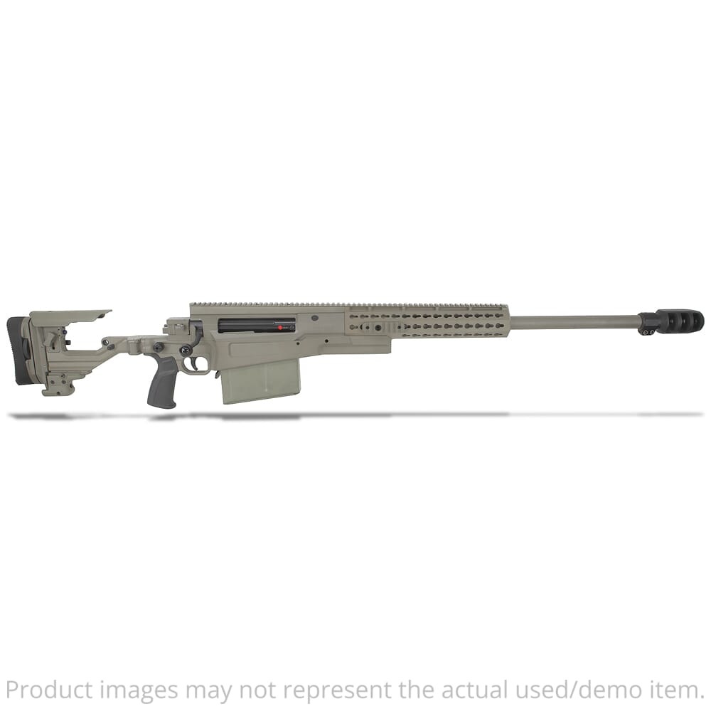 Accuracy International USED AX50 ELR .50 BMG 27" M24x1 Triple Port Brake 16" Forend Tube Elite Sand Folding Rifle 29030ES - Open Box, Display Model UA4566