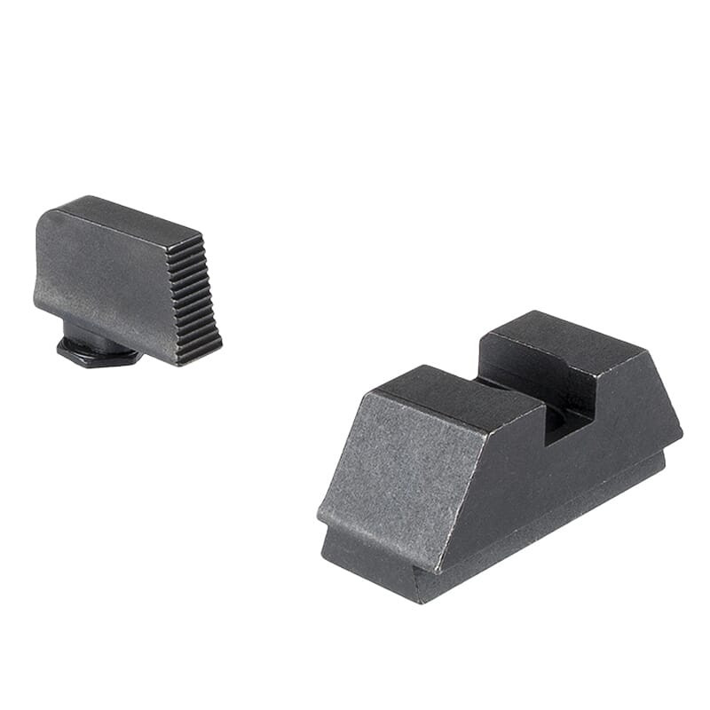 Ameriglo Optic Compatible L Tall Black Outline .220"F, Flat Black .295"R Sight Set for Glock GL-453