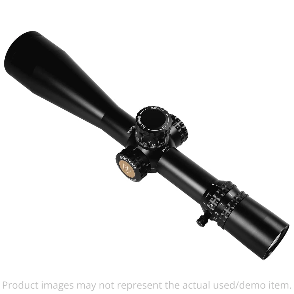 Nightforce USED ATACR 5-25x56mm F1 ZeroStop .1 Mil-Radian DigIllum PTL Mil-R C546 - As New Condition w/ Caps, Shade, Box - UA4579