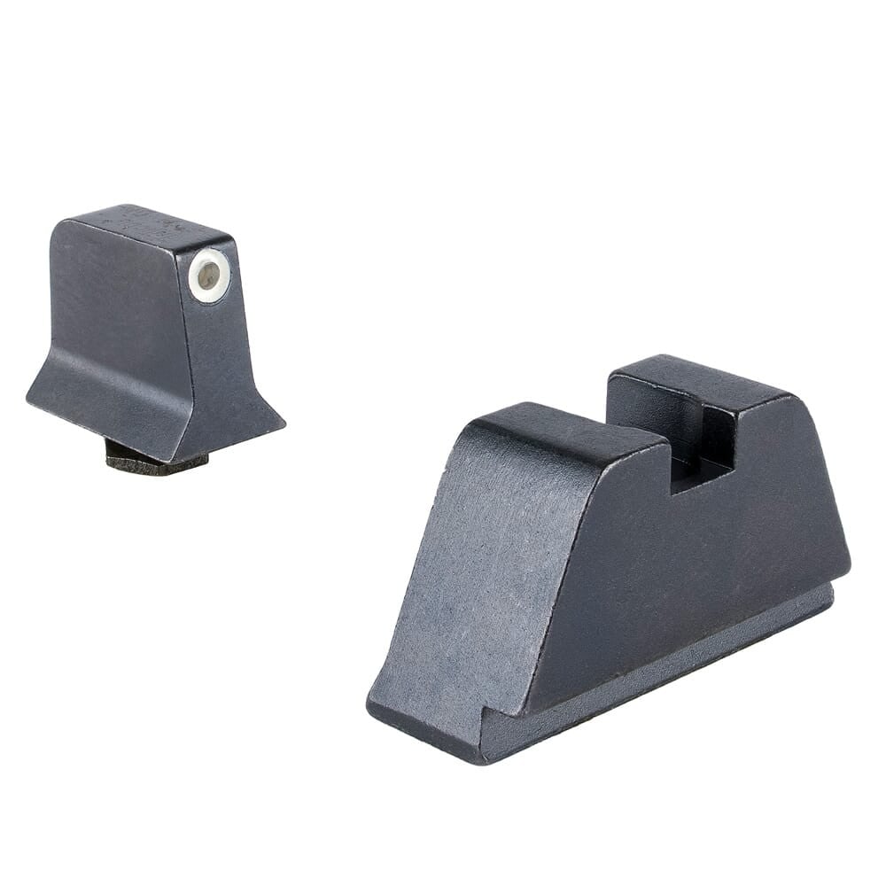 Trijicon Bright & Tough 3-Dot Tritium/White Front/Metal Rear Night Sight Suppressor Set for Standard Frame Glock Models 601136