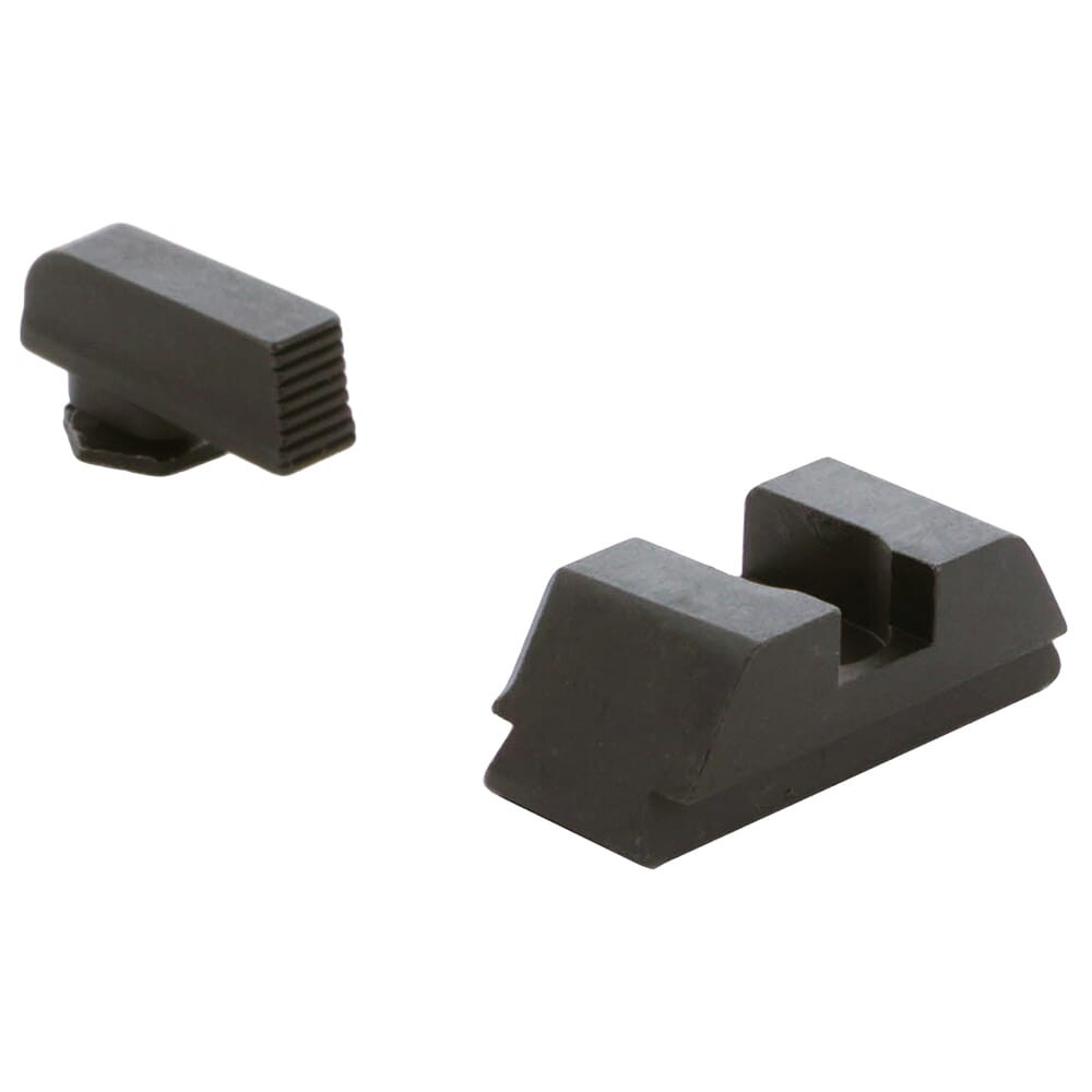 Ameriglo Target Range Black Serrated Front, Flat Black Rear Sight for Glock Gen 42,43,43X,48 GT-532