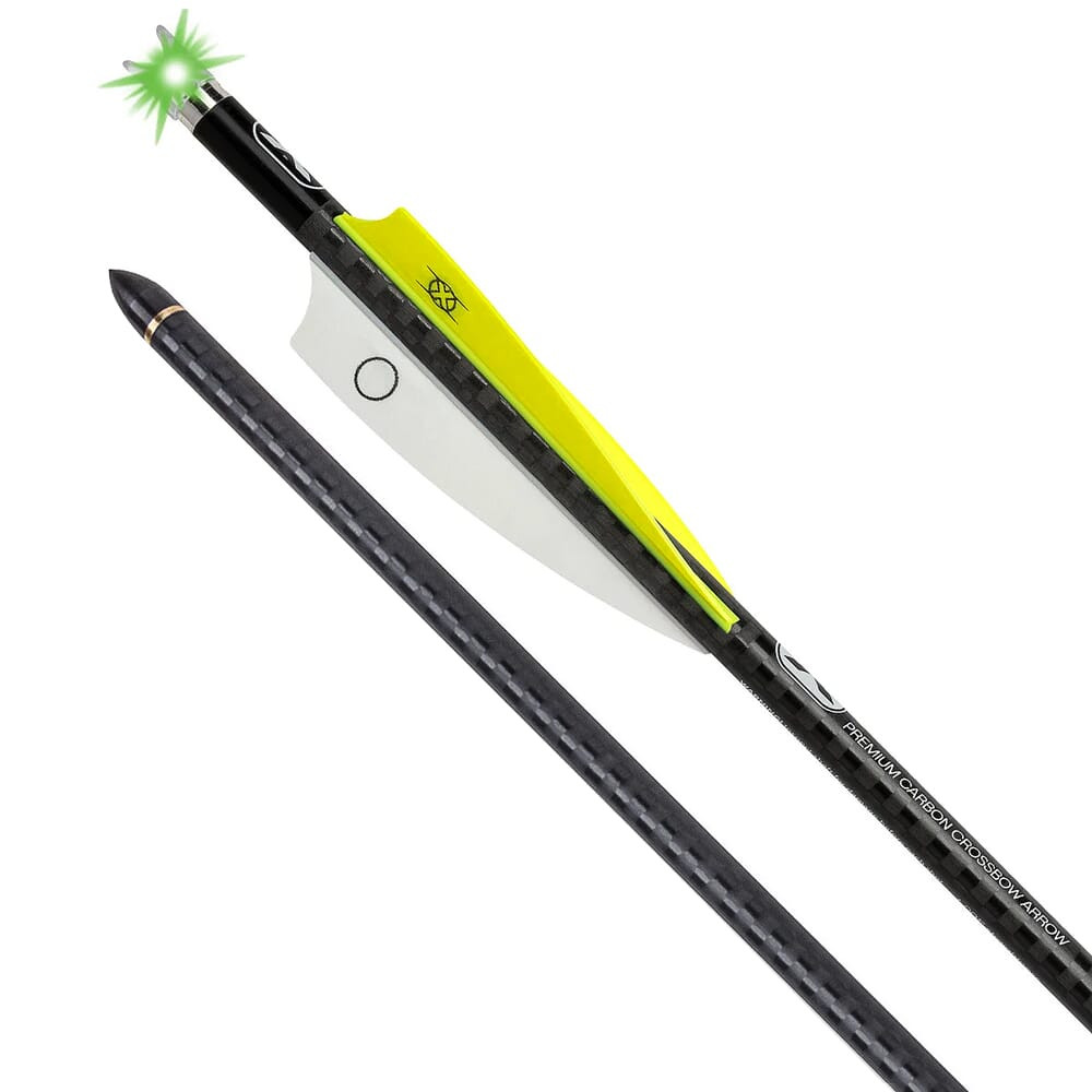 TenPoint EVO-X CenterPunch Alpha-Blaze Carbon 20" .001" Arrows 36pk Green HEA-749.36