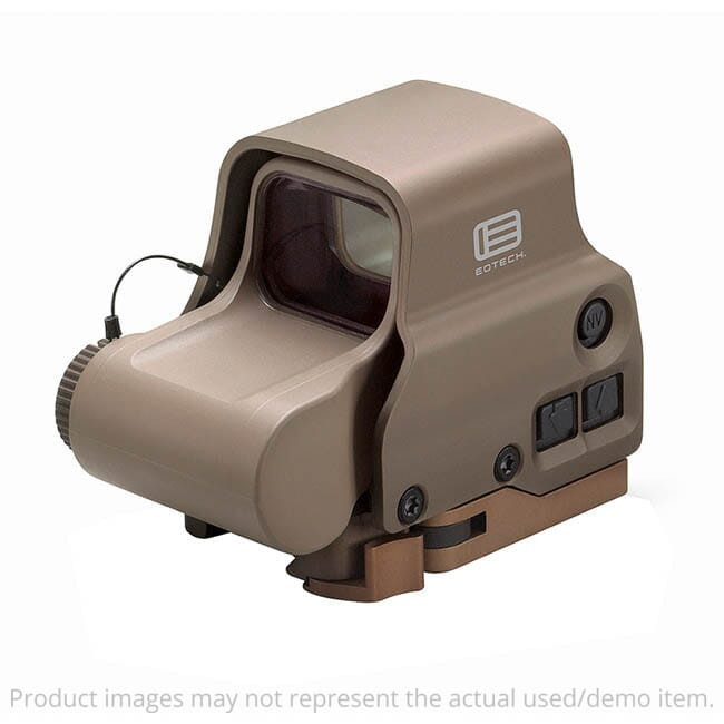 EOTech USED Holographic Sight, 65 MOA ring, (2) 1 MOA dots, QD lever, Tan Open Box UA4871