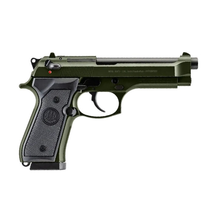 Beretta 92FS OD Green 10rd OD Green 9x19mm 5.1" Bbl SA/DA Pistol w/2 10 Mags J92F300GR10