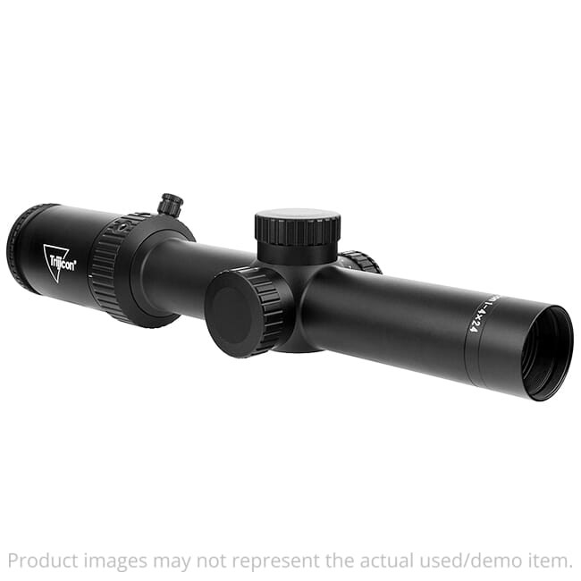 Trijicon USED Credo HX 1-4x24mm SFP Red Standard Duplex 30mm Satin Blk Riflescope CRHX424-C-2900009 Ring Marks UA5110