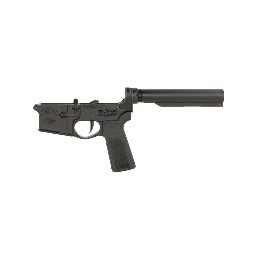 SOLGW M4 Angry Patriot Rollmark Lower Half w/A5 Buffer System & L2S Trigger; No Stock M4LOWER-A5-L2S-NS-AP