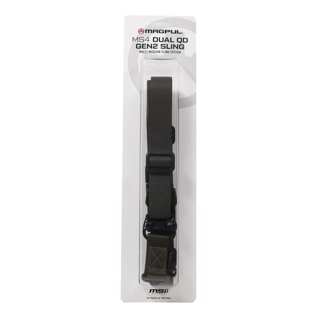 Magpul Industries MS4 Dual QD Gen 2 One or Two-Point Green Sling MAG518-RGR