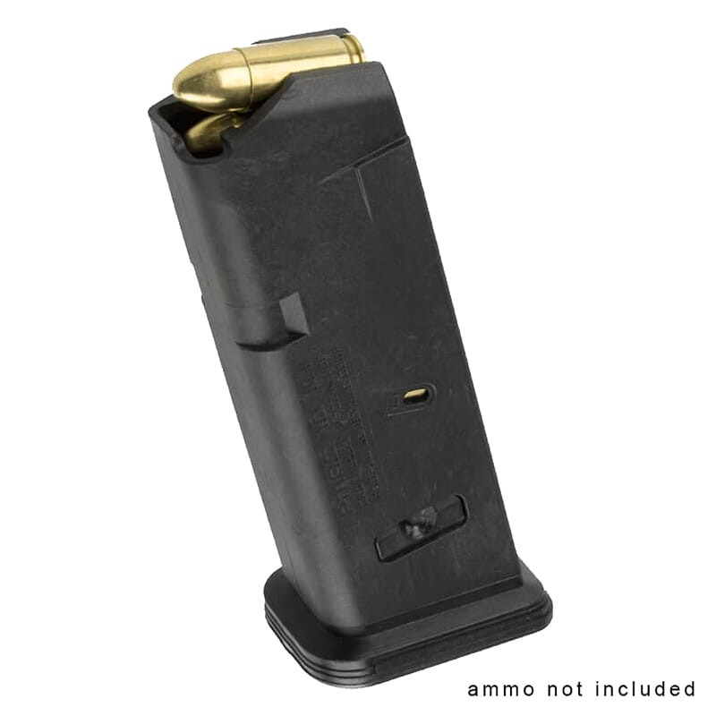 Magpul 10rd 9mm PMAG GL9 Magazine for Glock 19 w/ Window-Holes, Black MAG907-BLK