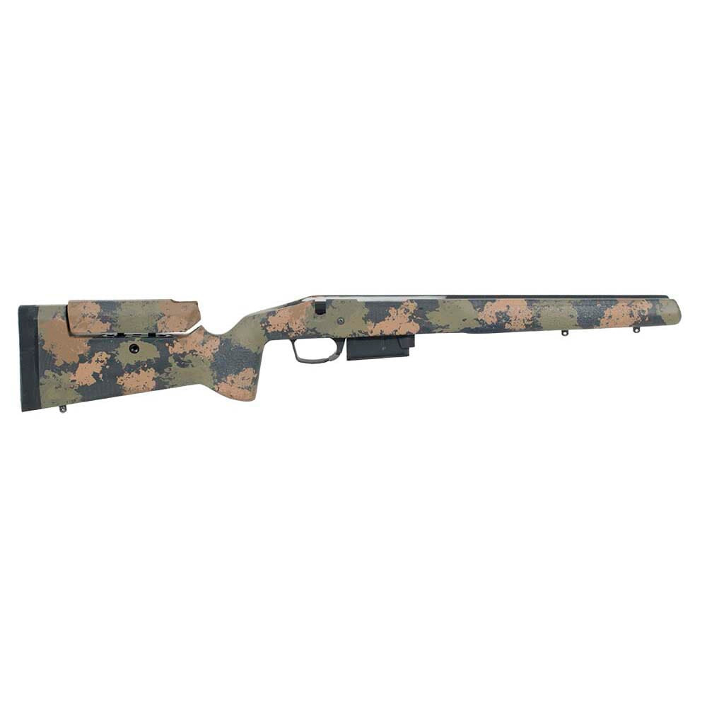 Manners Elite Carbon T2A Rem 700 SA DBM #7 Contour Adj Cheek - 2 front studs - Black Forest
