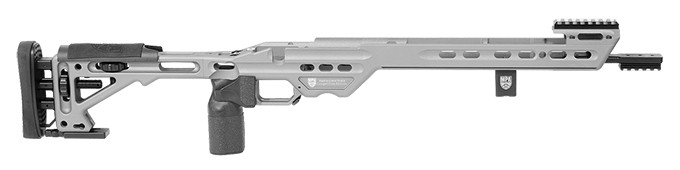 Masterpiece Arms BA Comp Chassis Rem700 SA RH Gunmetal