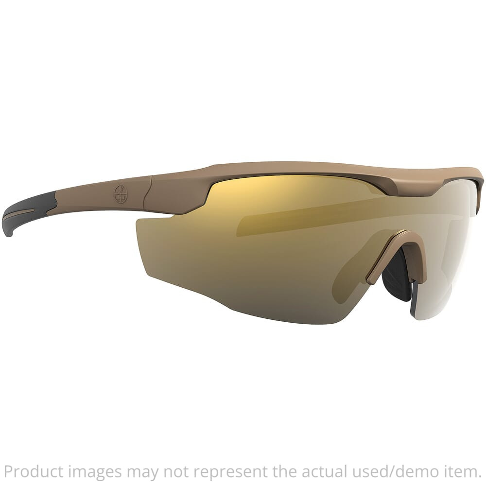 Leupold USED Sentinel Matte Tan Performance Eyewear w/Bronze Mirror Lenses 182671 - Damaged Packaging UA5522