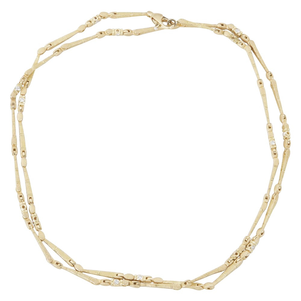 Alex Sepkus 18K Diamond "Sticks and Stones" 32" Necklace with 29 Diamonds (0.86ct) N-39D32