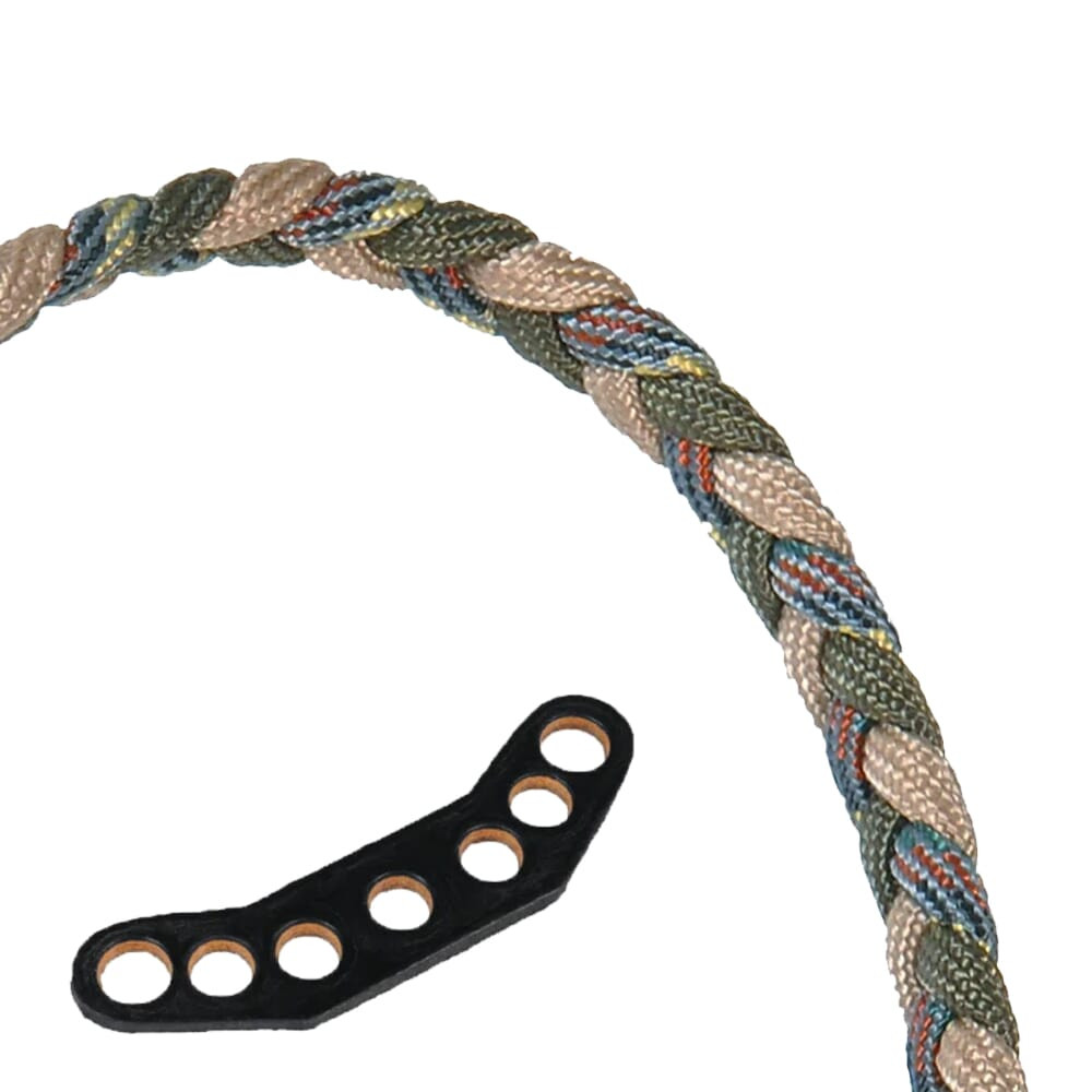 Paradox Olive/Tan/Camo Original Braid Bow Wrist Sling w/Leather Mount PBSL-C-6