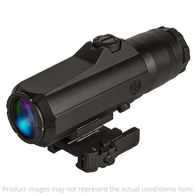 Sig Sauer USED JULIET6 MAGNIFIER 6X24mm POWERCAM QR MOUNT WITH SPACERS BLACK SOJ61001 - Light Scratches/Wear UA5813