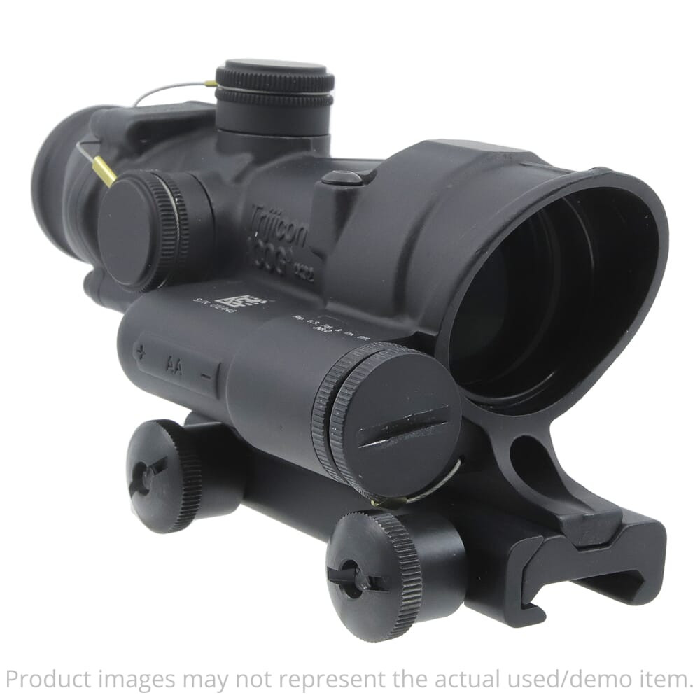 Trijicon USED ACOG 4x32 Red Chevron .223/5.56 BDC LED Riflescope w/TA51 Thumbscrew Mount TA02-D-100393 - Excellent Condition UA5975