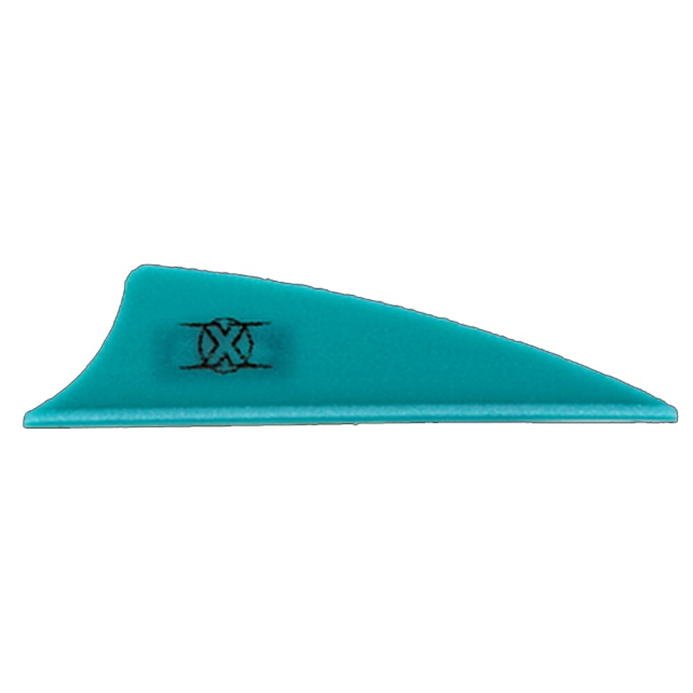 Bohning X Vane 1.75" Shield Cut Teal 100pk 10772TL175