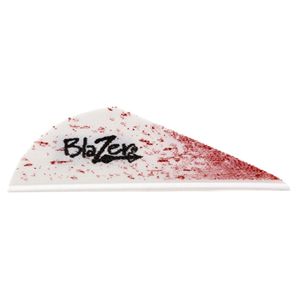 Bohning Blazer Vane White Blood Splatter 100pk 10832WSPT2