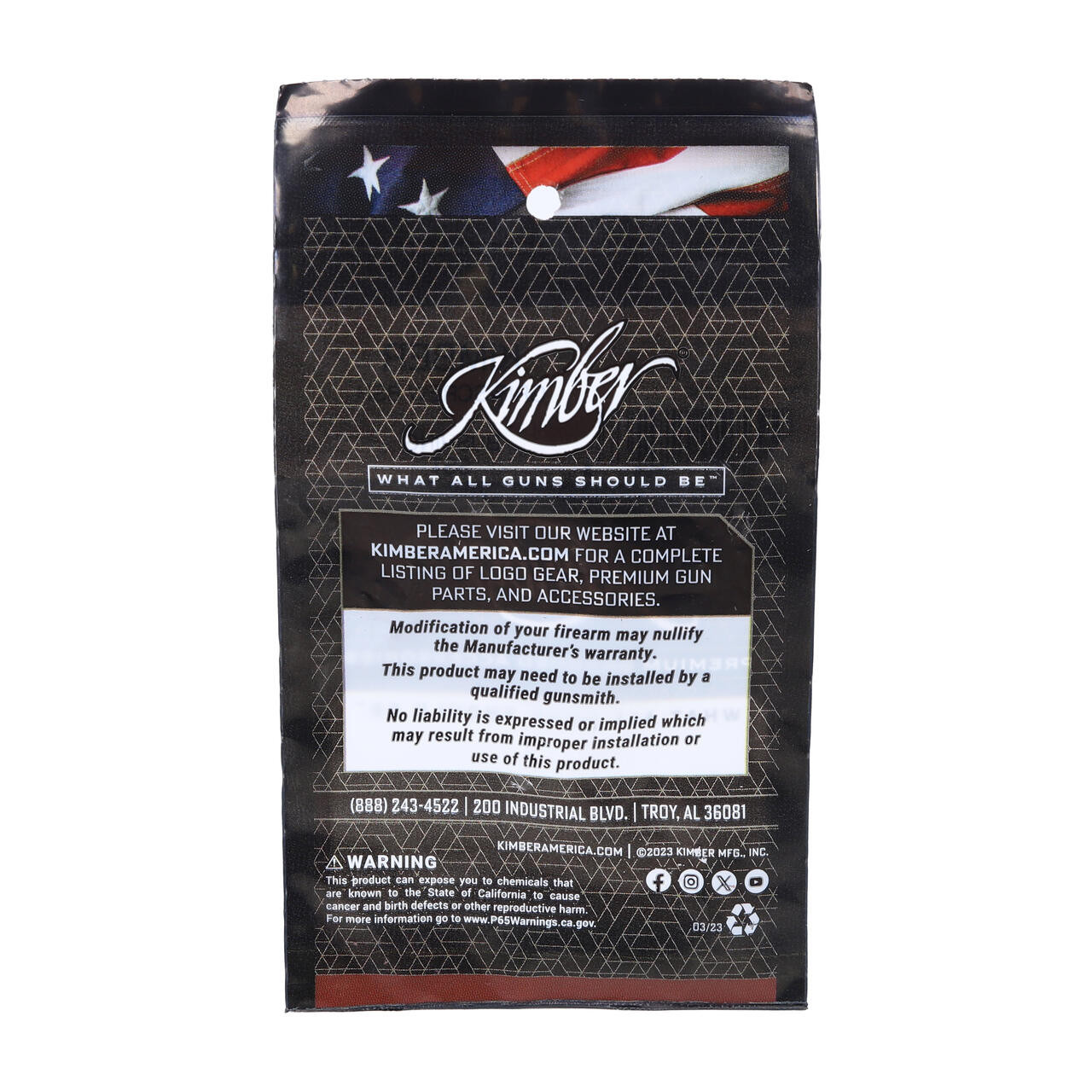 Kimber Micro Grip Screw Bushings Set for 380 ACP & 9mm 1200526A