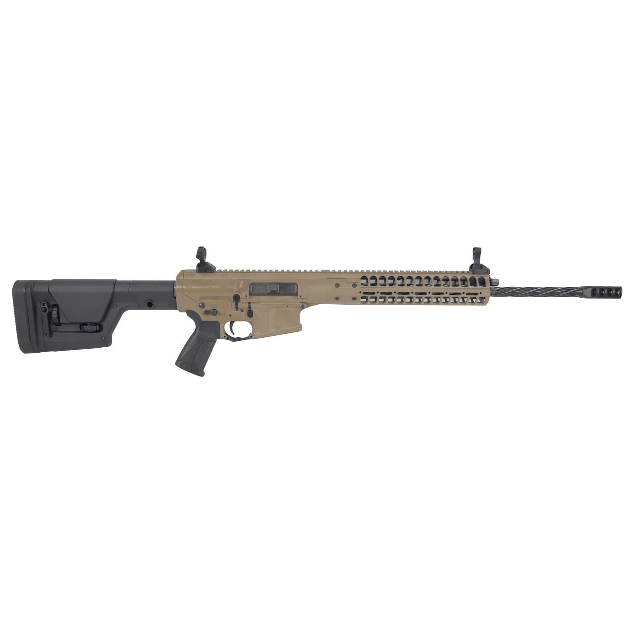 LWRC REPR MKII 6.5 Creedmoor 20" 1:8" 5/8x24 Spiral Fluted Bbl FDE Side Charge Rifle REPRMKIIR6.5CKF20SC