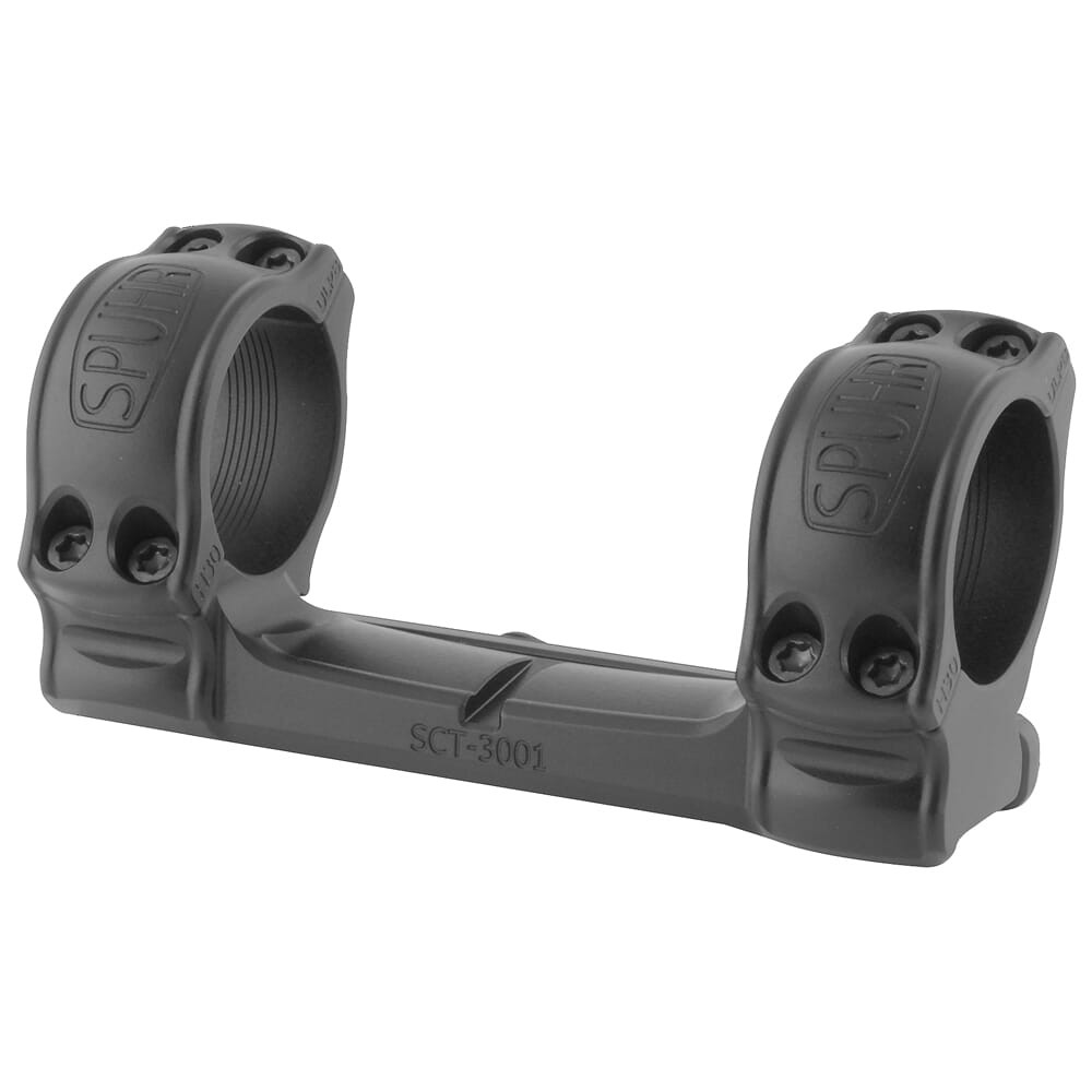 Spuhr Aesthetic Series 30mm 0MIL/0MOA 1.18" TRG 22/42 & T3x Dovetail Scope Mount SCT-3001A