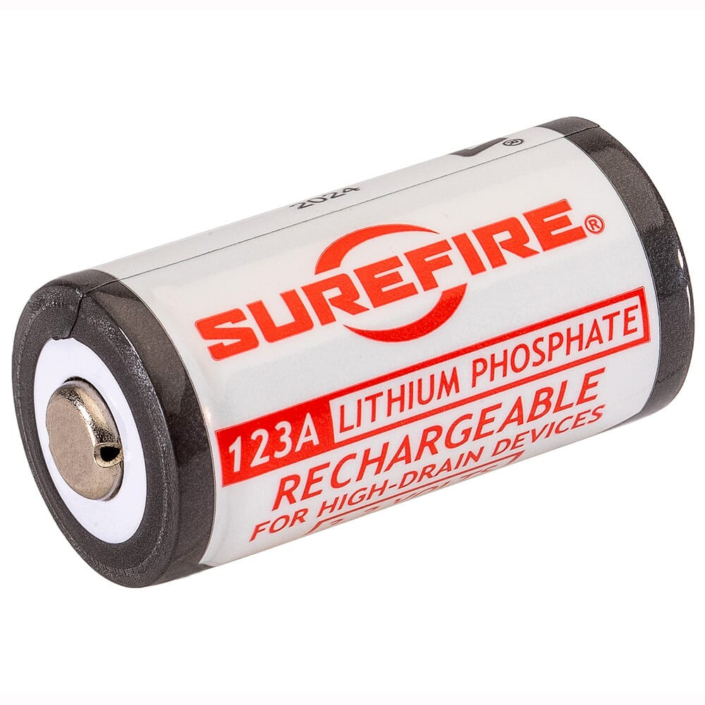 SureFire LiFePO4 Lithium Iron Phosphate 450mAh 3.2V 2ct Rechargeable Battery Cells SFLFP123