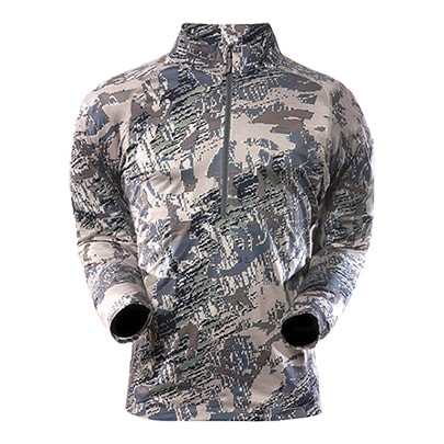 Sitka Merino Core 1 LS Zip-T Open Country Large 10008-OB