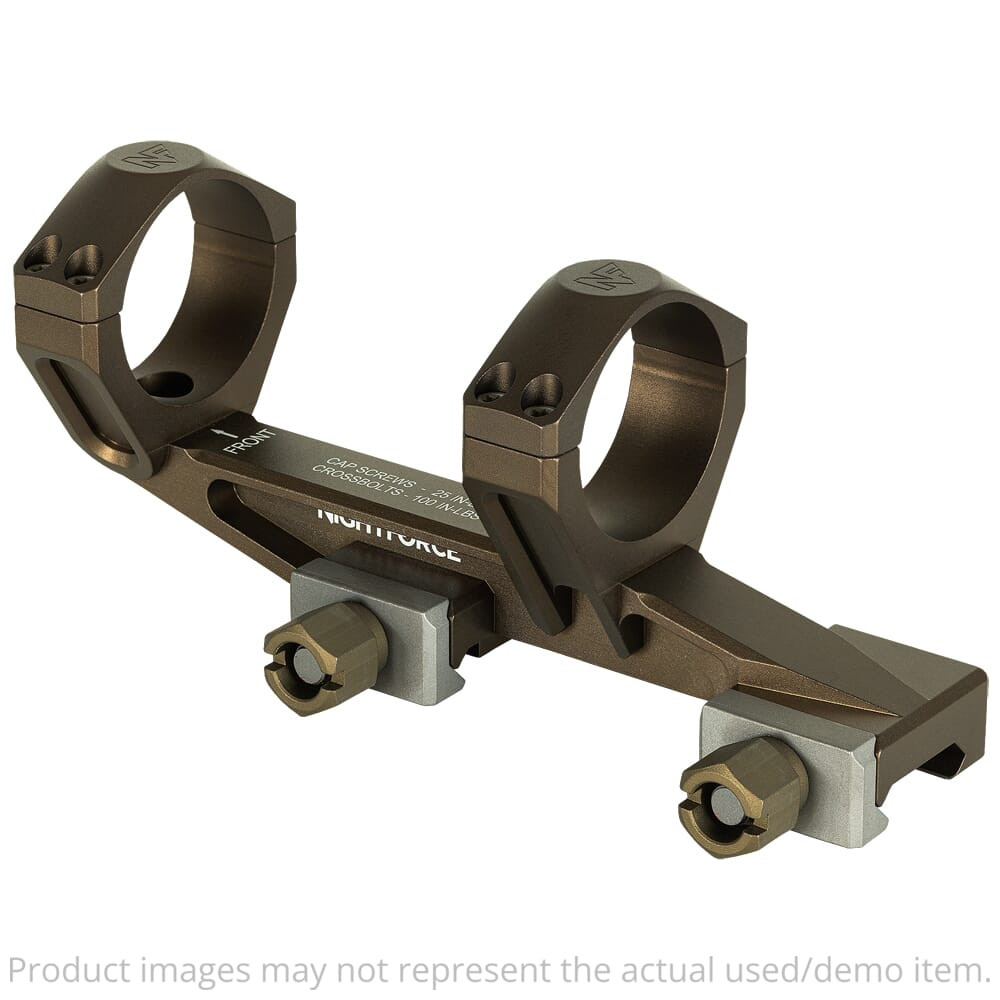 Nightforce DEMO X-Treme Duty 34mm 1.54" 0 MOA Dark Earth Ultramount A696 - Excellent Condition UA6508