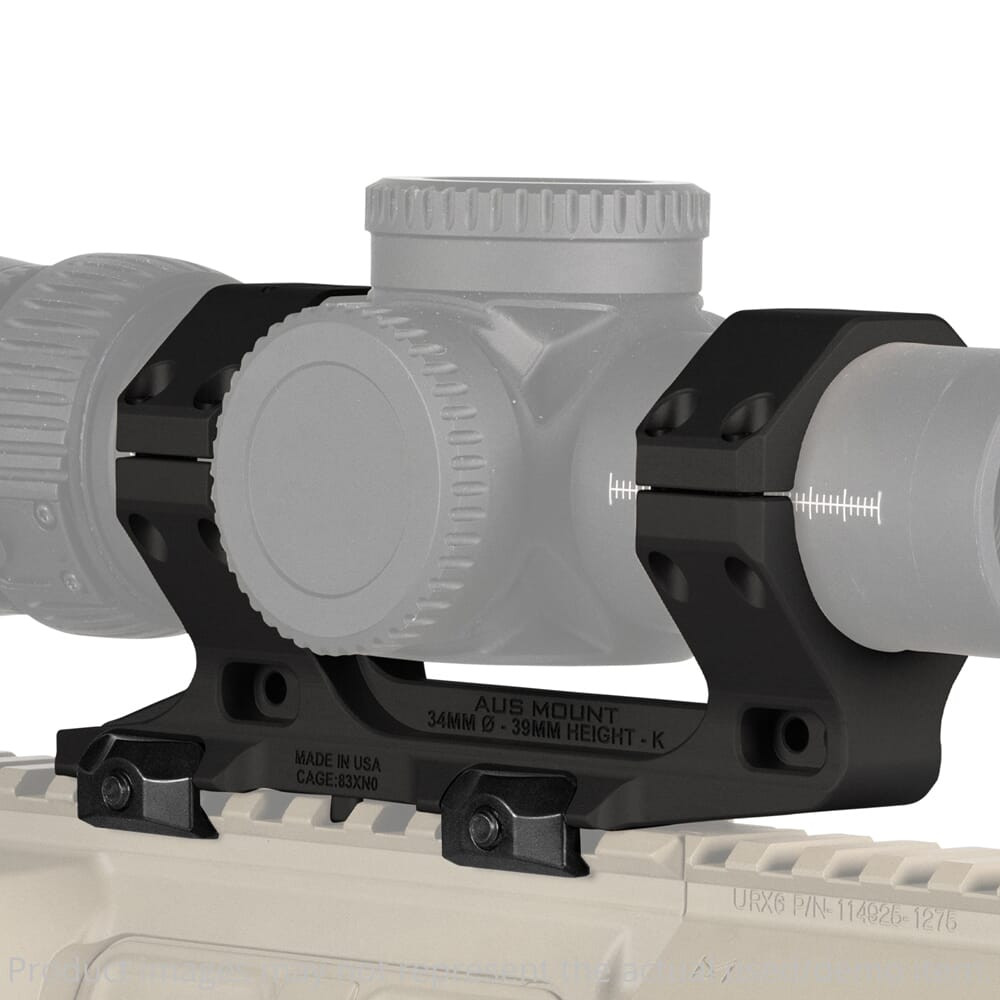 Reptilia USED AUS 34mm 1.53" Short Black Optic Mount 100-250 - Excellent Condition UA6570