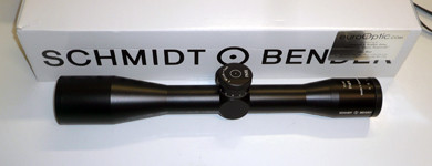 Schmidt & Bender PMII 10x42 P3 Mildot reticle - Excellent condition with faint ringmarks.  Item #UB181
