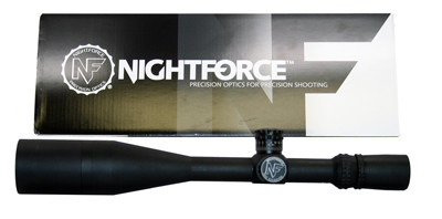 Nightforce NXS 5.5-22x56 High Speed Zero Stop with NP1 Reticle - Excellent condition with faint ring marks.  Item #UB241
