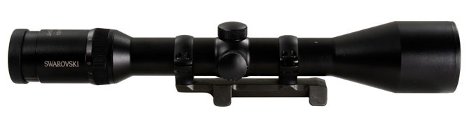 Swarovski 3-12x50 Habicht with Blaser rail mount(non quick release), Light usage marks on turret and tube-UB314
