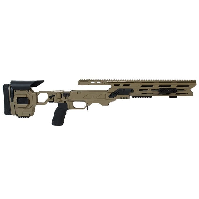 Cadex Defense Dual Strike (for SAKO TRG-22) SA .308 Cal. Standard Folding 20 MOA for SAKO Mag. Hybrid Tan/Black STKDL-SKO-RH-XSA-R-20-A-HTB