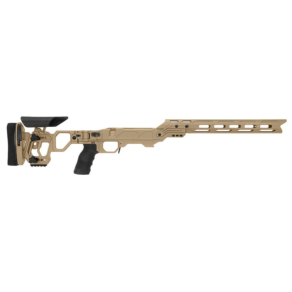 Cadex Defense Lite Competition M-LOK Tan Rem 700 M24 Skeleton Folding Chassis STKLCP-M24-RH-LA-B-NA-B-TAN