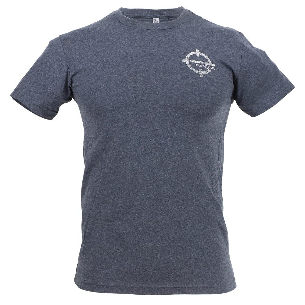 EuroOptic Crossed Rifles Charcoal Grey Tee TEE-CHGRY-CROSS