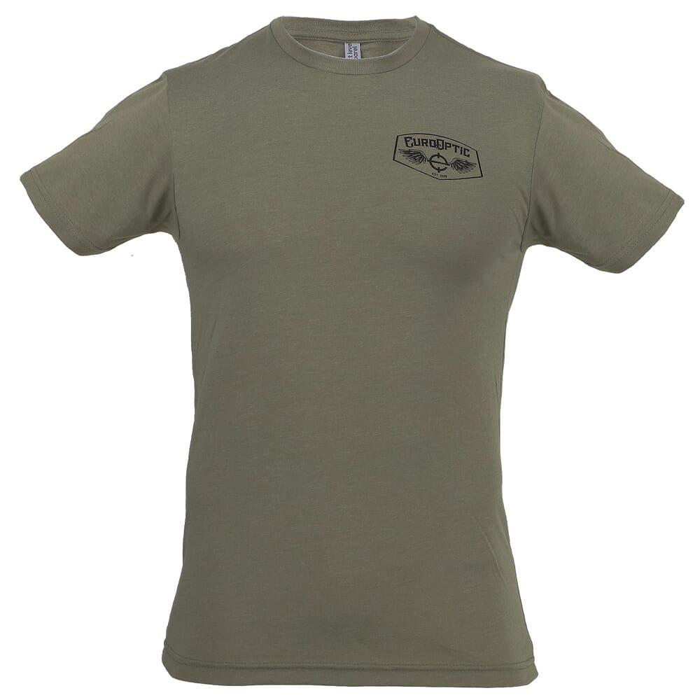 EuroOptic Wings Light Olive Tee TEE-LTOLV-WINGS