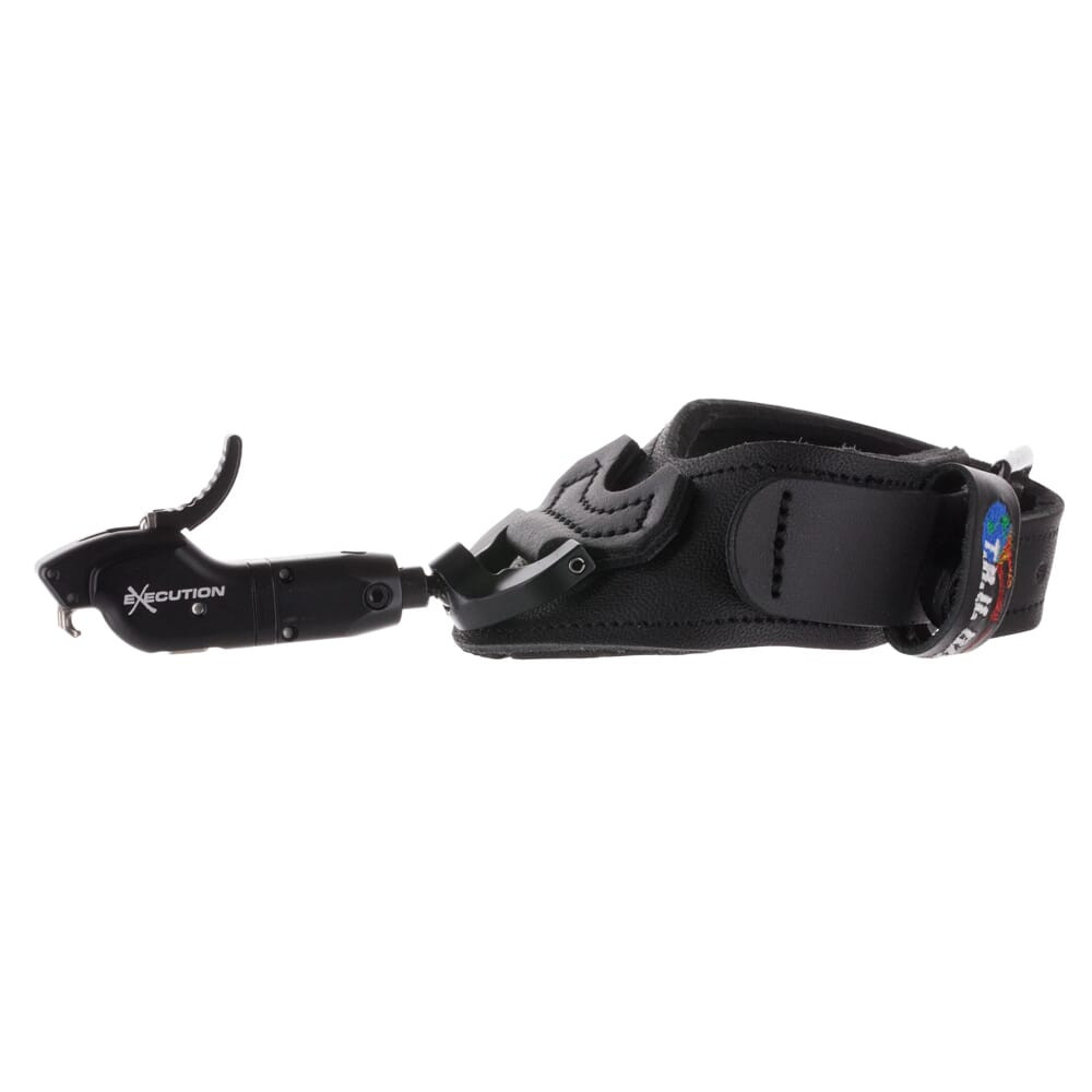 T.R.U. Ball Archery eXecution Cinch Web Velcro Strap Black Large Release TEWV-BK-L