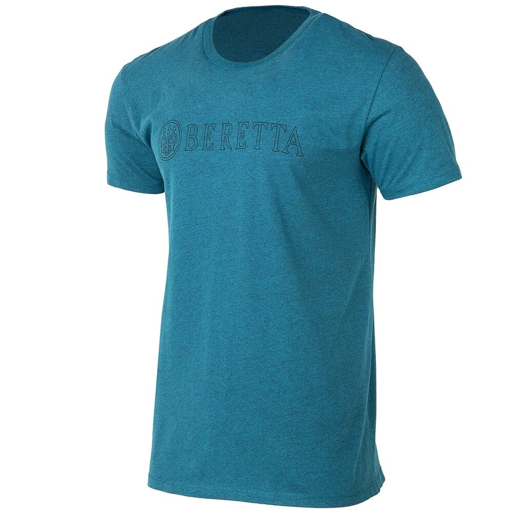 Beretta Hardline Short Sleeve T-Shirt Teal Blue TS219T18900059