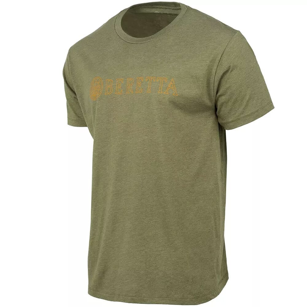 Beretta Hardline Short Sleeve T-Shirt Heather Mil Green TS219T189007AU