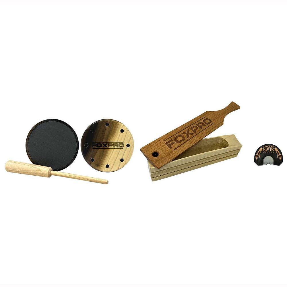 FOXPRO Turkey Combo Pack w/Box, Slate, & Diaphragm Calls TURKCOMBO