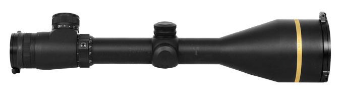 Leupold VX-3L 4.5-14x56mm (30mm) Side Focus Matte Illum. Boone & Crockett 67890 - Light ring marks with Leupold flip caps - UB1043