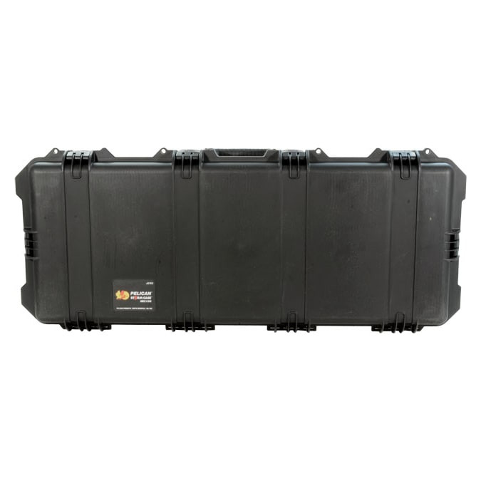 Storm 3100 Case for Accuracy International AW AE or AICS with 20 inch Barrel in black. This is a brand new case but had utility knife marks on the front latches (see photo on web).-UB781